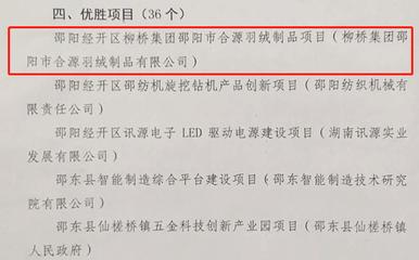 邵陽表彰一批產(chǎn)業(yè)發(fā)展和重點(diǎn)項(xiàng)目建設(shè)先進(jìn)單位和個(gè)人 柳橋集團(tuán)在列